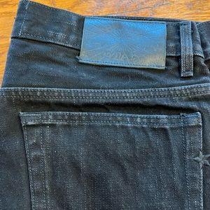 BraveStar Selvedge Black slub denim size 35